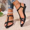 Fashion Women Pointed Toe Flats Sandals Slingback Shoes Summer 2025 Dress Slippers Beach Casual Shoes
