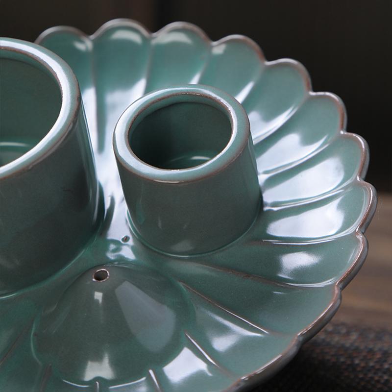 Ceramics Tray Bedroom Unique Candlestick Ambience Candle Holder Censer Crafts Decorative Ornaments