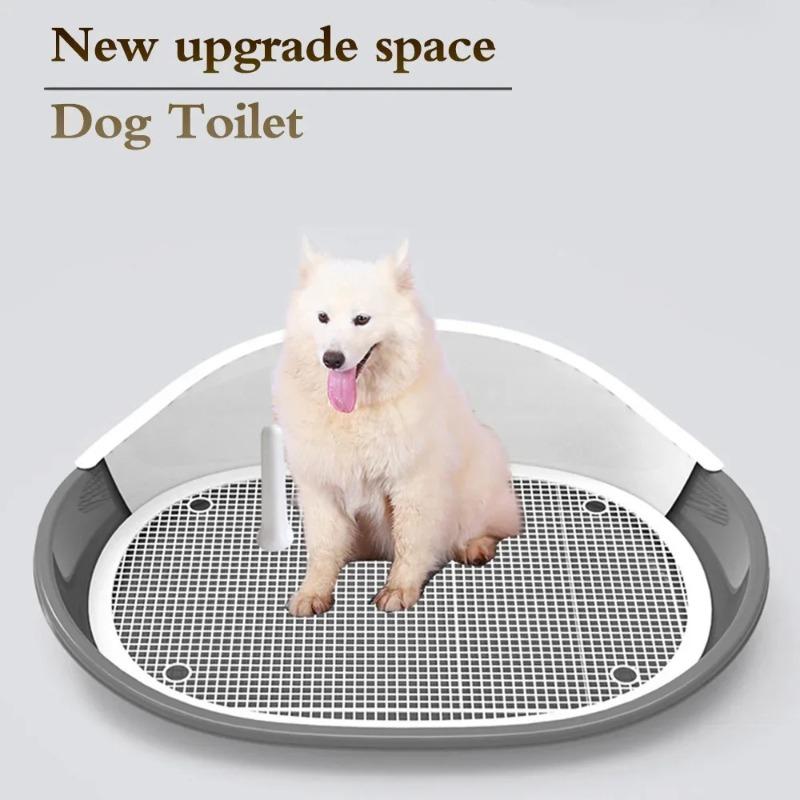 

Dog Potty Portable Cat Dog Toilet Puppy Litter Tray Dog Training Cat Toilet Dog Pee Training Bedpan Pet Cleaning Dog Products серый