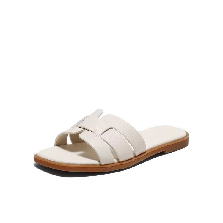 

Тапочки женские новая летняя одежда повседневные на плоской подошве мягкая подошва модные универсальные пляжные 40