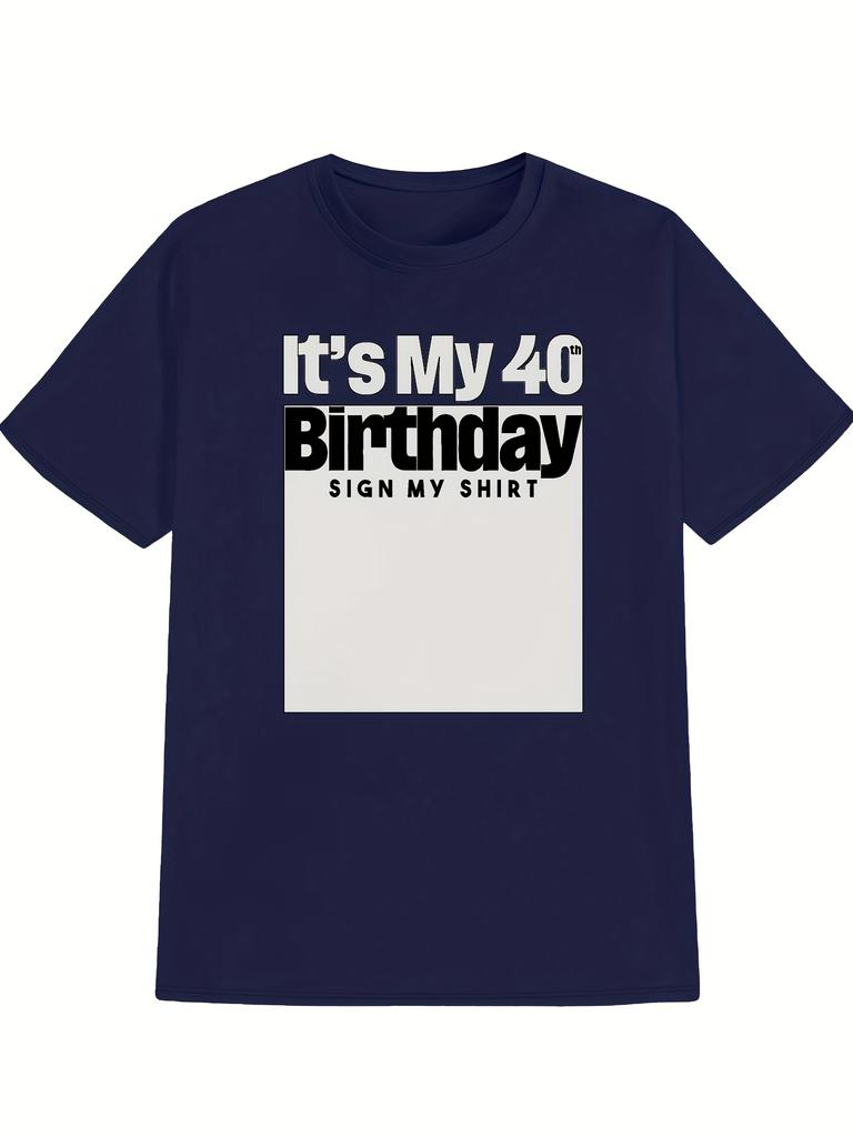 Unisexs Unisex 30 40 50th Birthday Party Tshirt Streetwear Oversized Casual Gift Y2k Harajuku Cotton Short Sleeved Top Tee Unisex