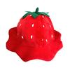 Strawberry Red Hat Fruit Headgear Fun Halloween Costume Accessories Party Photo Props Cosplay Masquerade Costume