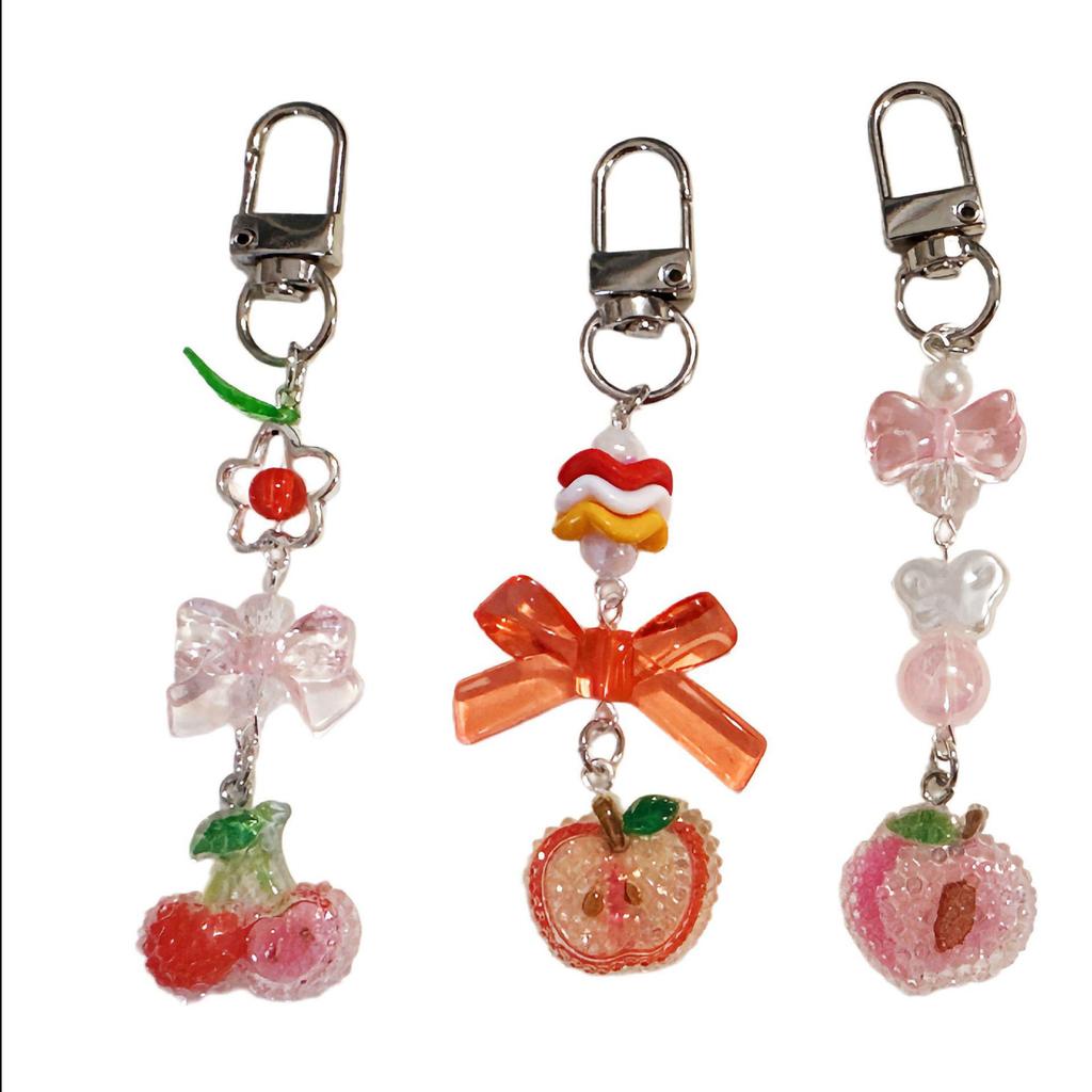 Diamond Fruit Series Hand Cream Set & Keychain Ornament