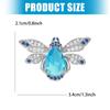Sparkling Crystal Bees Pin Fashion Jewelry For Shirt Jacket Dress Decoration Playful Design Rhinestones Pin Accessory