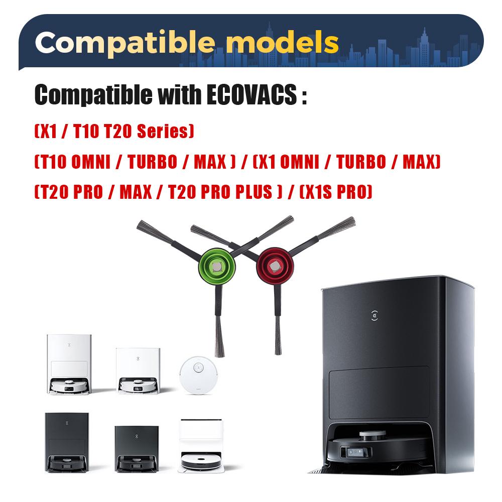 Side Brushes For Ecovacs Deebot Vacuum Cleaner T11 OMNI/TURBO/MAX,X1 OMNI/TURBO/MAX/ X1S PRO,T11/PRO/MAX/PRO PLUS Parts