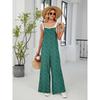 Women Adjustable Strap Floral Printed Casual Loose High Waist Summer Jumpsuit
