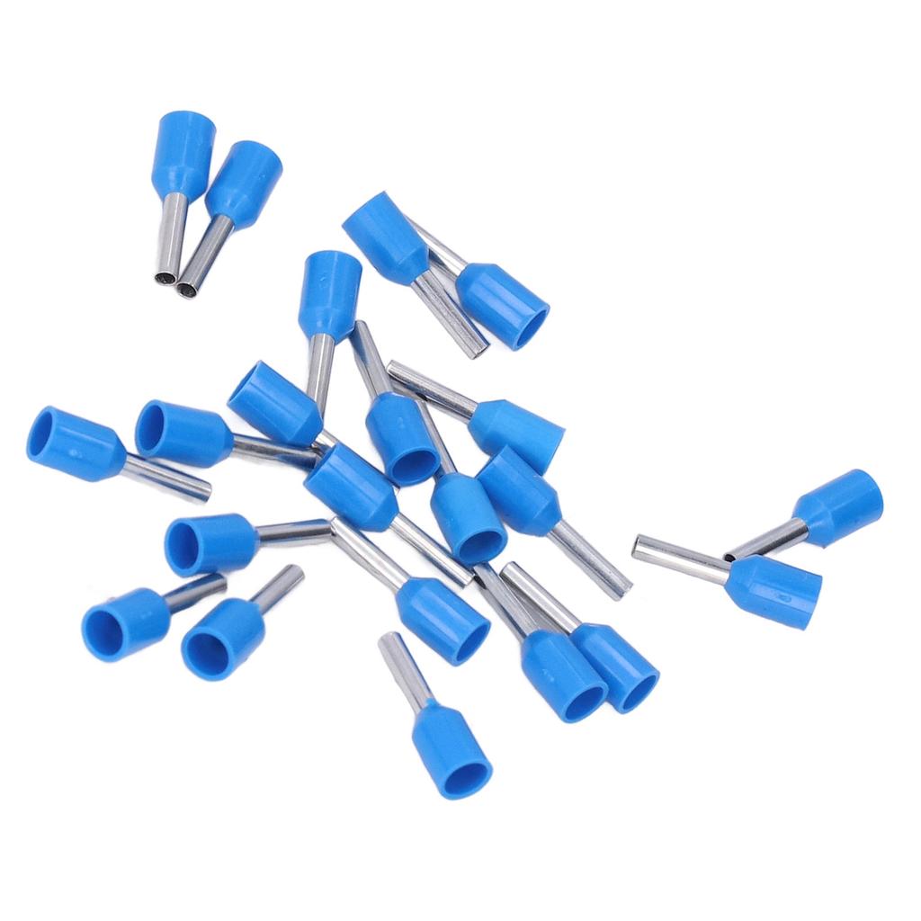 100pcs E1508 Pin Cord End Terminal Copper PVC Wire Insulated Ferrule Crimp Terminals for Electronic