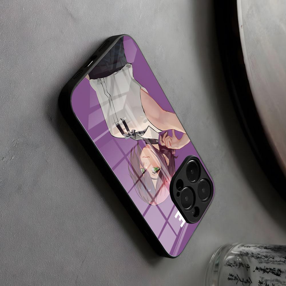 Reze Beauty Japan Anime Phone Case Glass For IPhone17 Air 16 15 17 14 Pro Max 13 12 Simple Style 11 X XS XR Plus For Samsung S 2