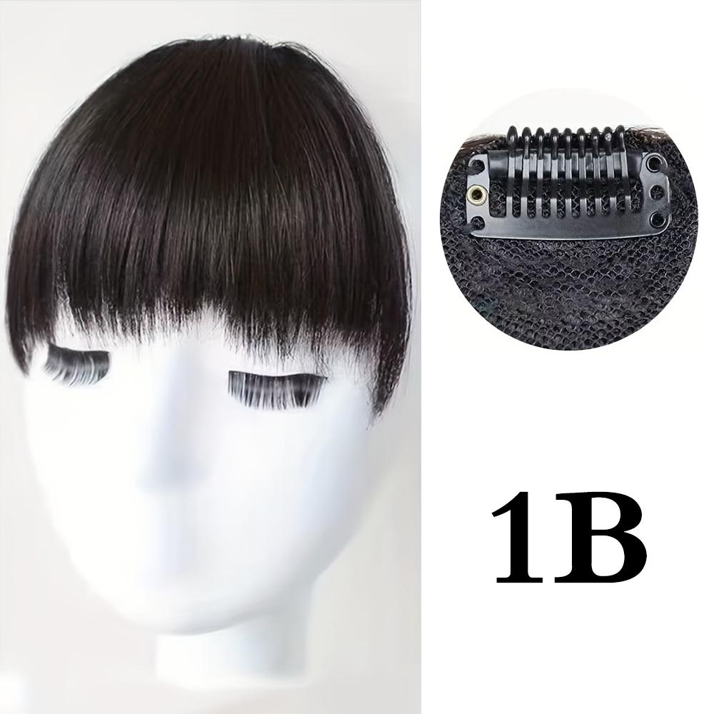 

LISI HAIR Синтетические черные изогнутые челки для наращивания волос на заколке 6 дюймов черные прямые волосы для женщин для вечеринок 14cm