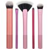 Makyaj Fırçası Seti - REAL TECHNIQUES - Artist Essentials - 5 Parça - Çok Renkli - Pembe