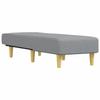 VidaXL Chaise longue gris clair tissu 352798