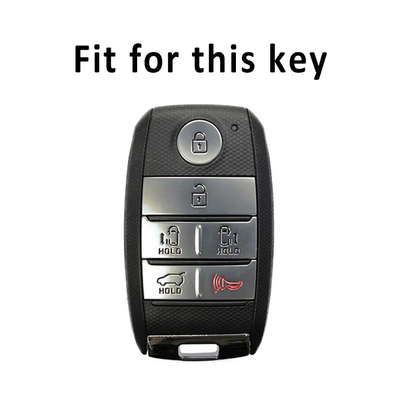 6 Buttons Remote Control Shell Fob Key Case Protection Skin for KIA Sedona Grand Carnival Sorento TPU Car Key Cover Holder