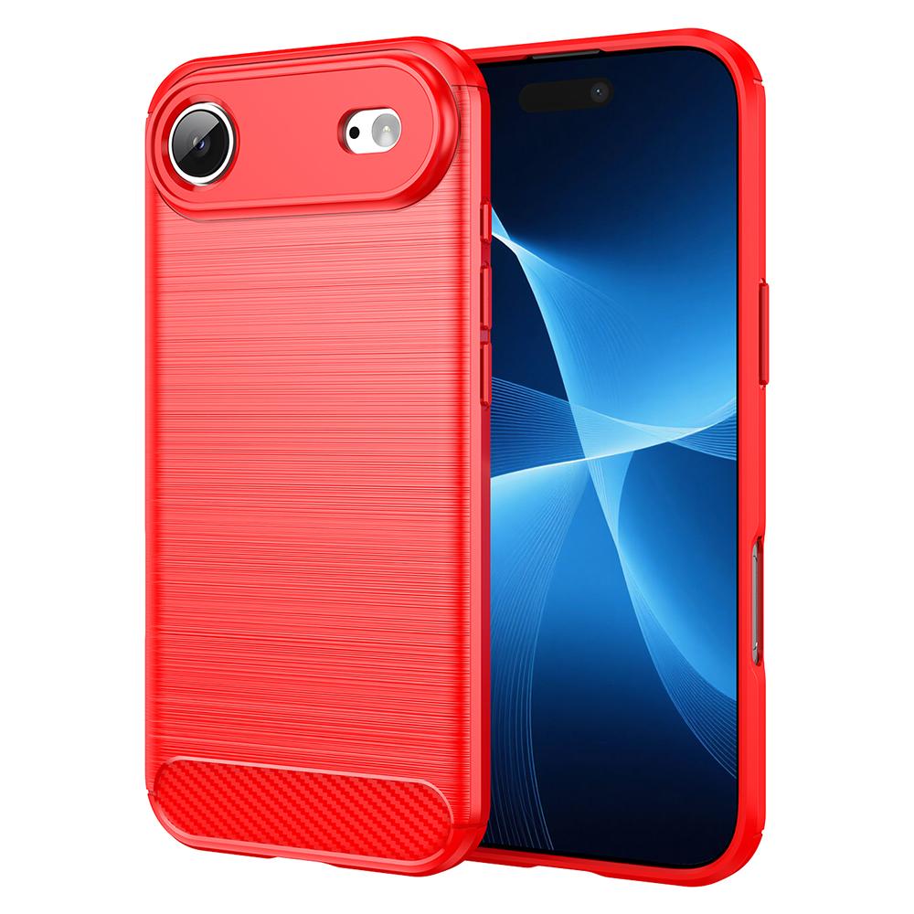 Für iPhone Air Hülle Kohlefaser Textur Gebürstet Schutzhülle