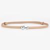 Women's Genuine Leather Adjustable Thin Belt for Suits and Skirts