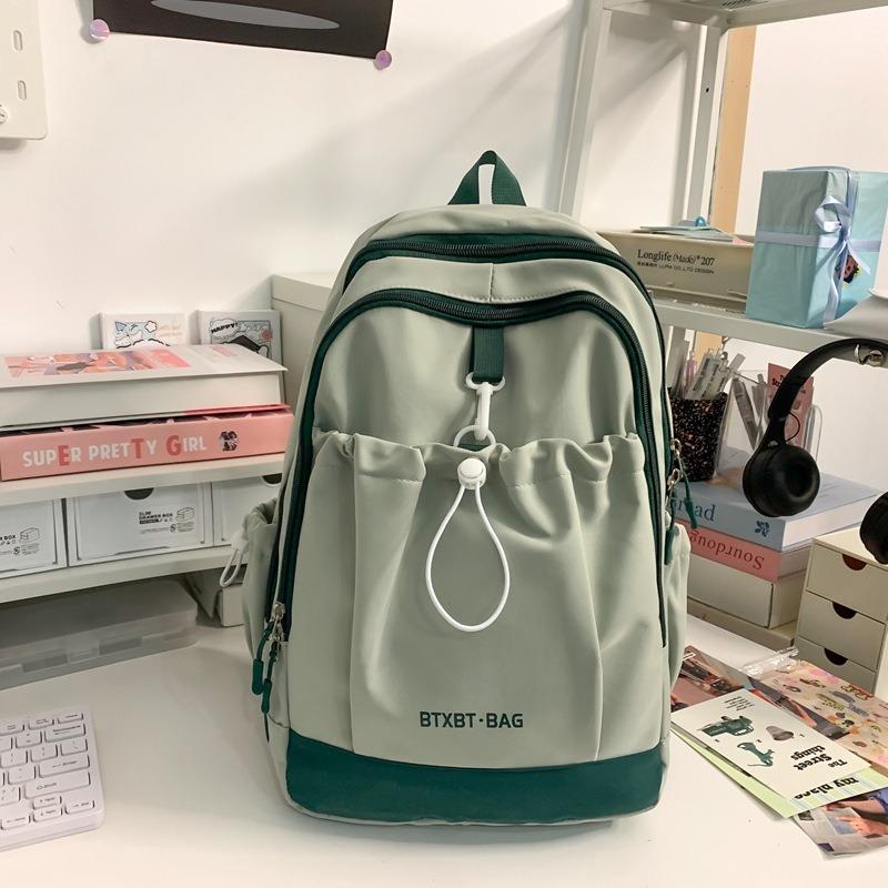 New Simple and Fashionable Niche Design Student Schoolbag Female Junior High School Student Versatile Backpack