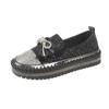 Single Shoe Female 2025 New Casual Bow Student Shoes Large Size