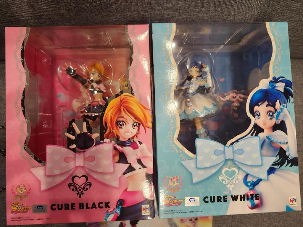 [USED] Megahouse Futari Wa Pretty Cure Figures Cure Black and Cure White