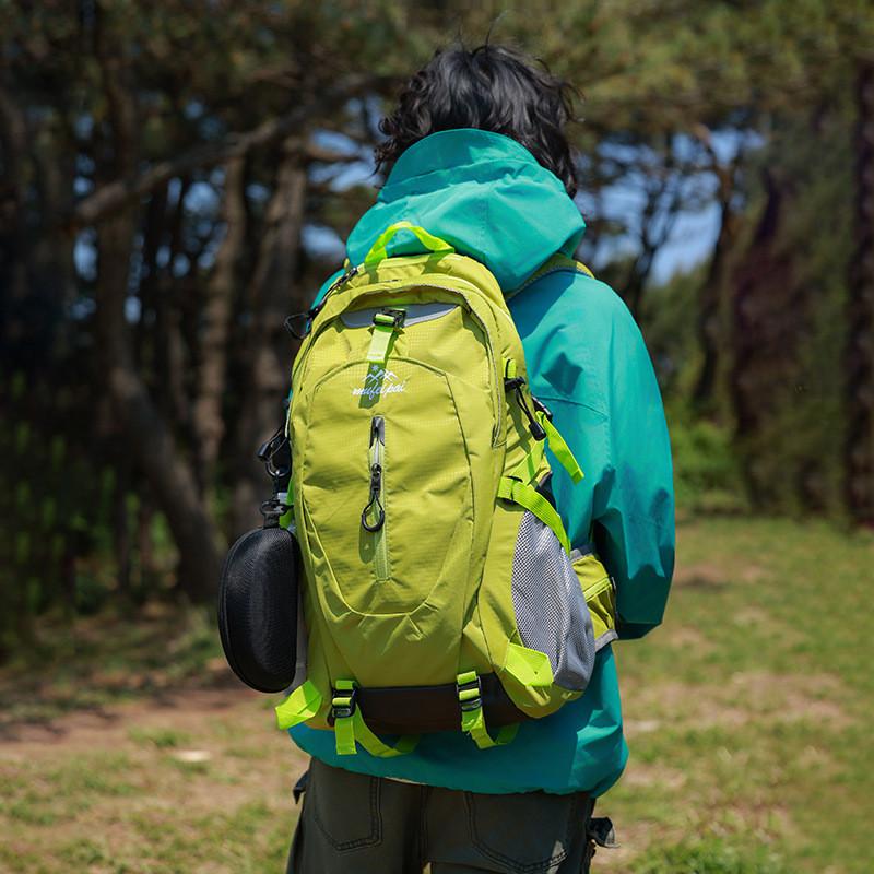 Outdoor Hiking Backpack With Waterproof Nylon And Breathable Design For Men And Women