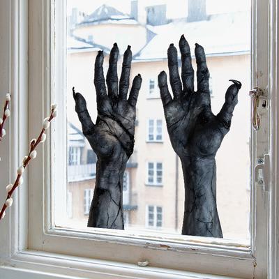 Horror Halloween Arm UV Static Cling Glass Cosplay Window Home Decor Wall Hands Sticker Decal Props Gifts