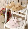 Cute Bear Winter Warm Anti Skid Slippers Soft Plush Indoor Couple Home Slipper Shoes