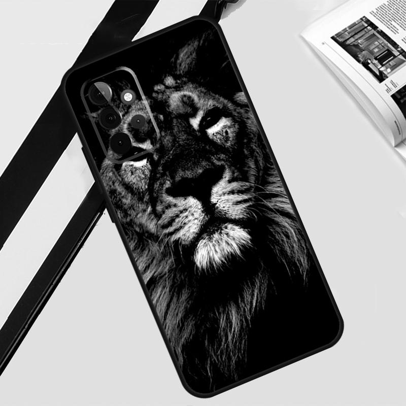 Lion Animal Case For Samsung Galaxy A55 A35 A15 A56 A36 A26 A16 A06 A54 A34 A14 A12 A22 A32 A52 A13 A53