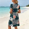 Dresses For Women Short Sleeve O Neck Casual Dresses Waist Maternity Dress With Pockets