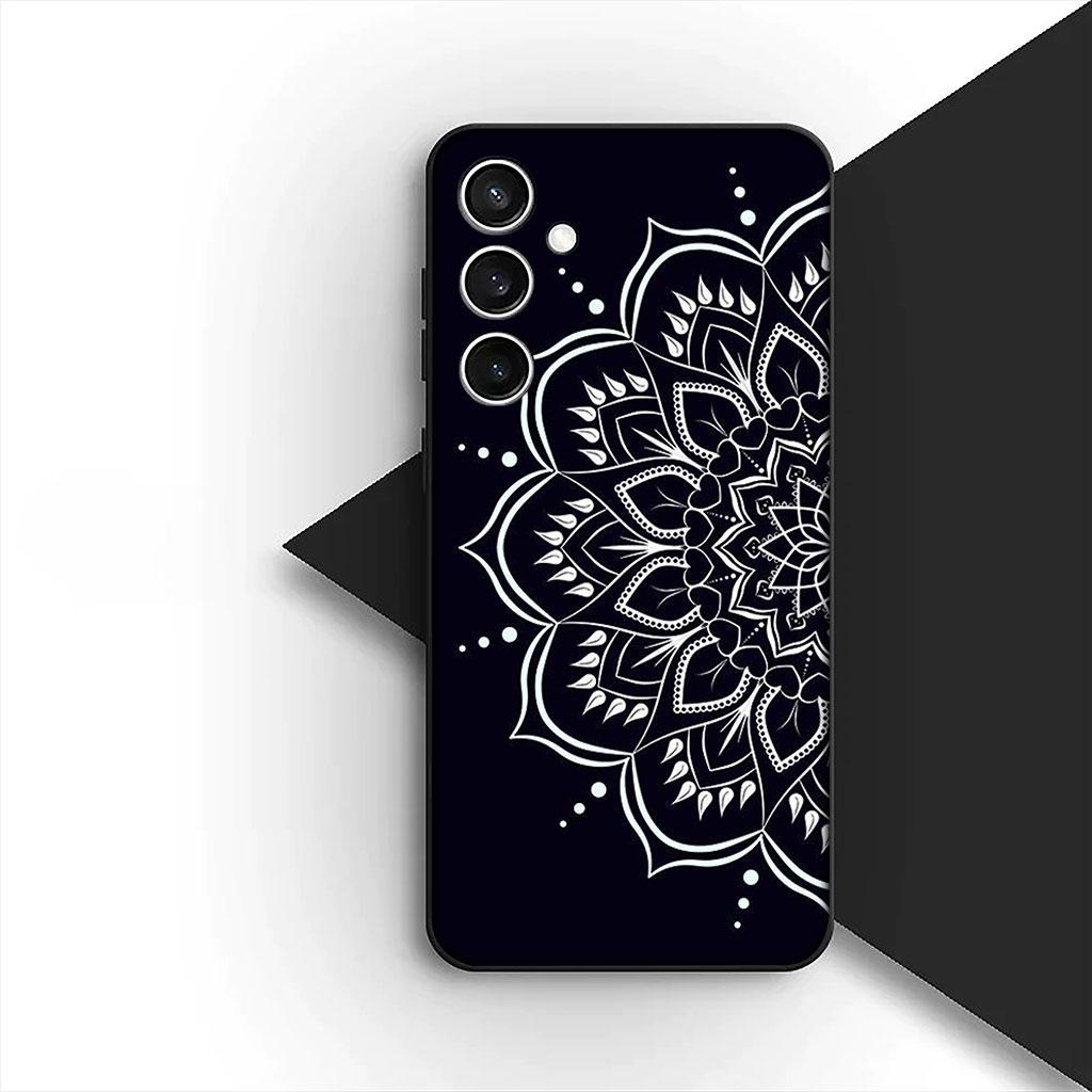 Cover for Motorola Moto G86 G57 E14 E15 G14 G34 G35 G84 G24 A54 G15 Power E22 Case Floral Paisley Mandala flower Wood Texture