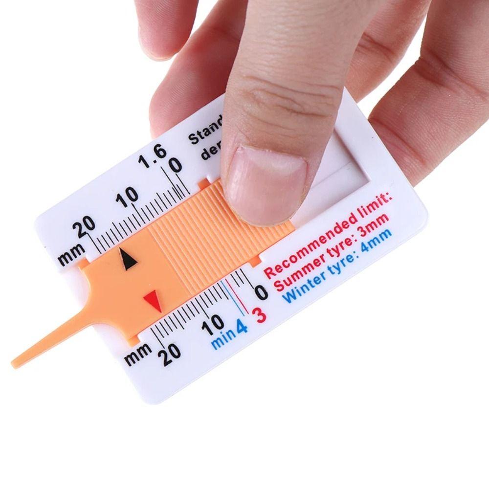 10pcs High Precision Car Tyre Tire Tread Depth Gauge Accurate Tread Thickness Ruler  Professional