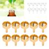 10pcs Metal Small Funnel  Aluminum Alloy Funnel for Filling Bottles and Transferring Cosmetics P