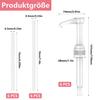 6-Pack Syrup Dispenser Pumps - Compatible with 500ml/1000ml Bottles, Includes Tubes