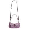 Coach Ashton 25 Metal Hardware Leather Shoulder Bag Medium Women Shoulder Bag Silver Light-Purple CDA95-SVIZ