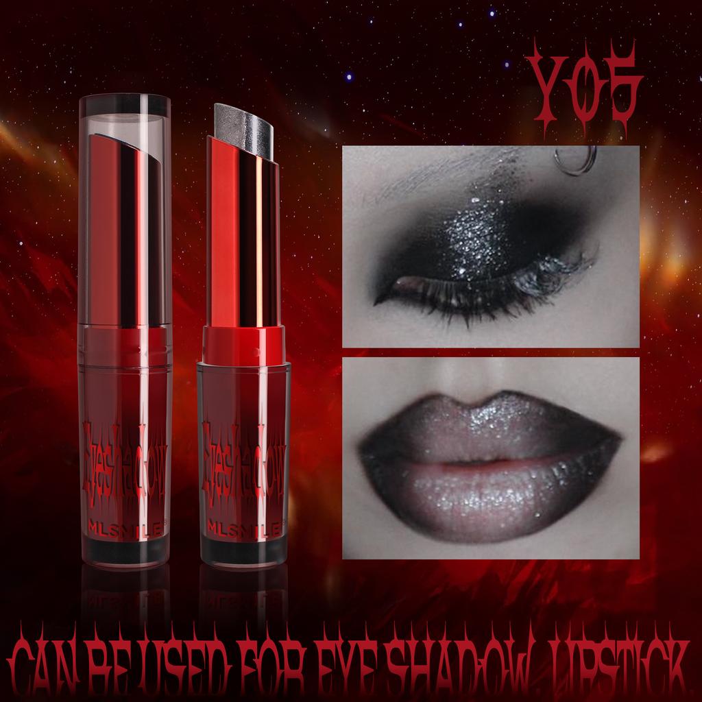 Two-tone Eyeshadow Waterproof Eyeshadow Stick for Lips and Eyes Halloween Eyeshadow