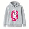 Kids Boys Girls Cartoon White Rabbit Print Pullover Hoodie Casual Soft Long Sleeve Warm Hooded Sweatshirt for Children Daily Outdoor Streetwear