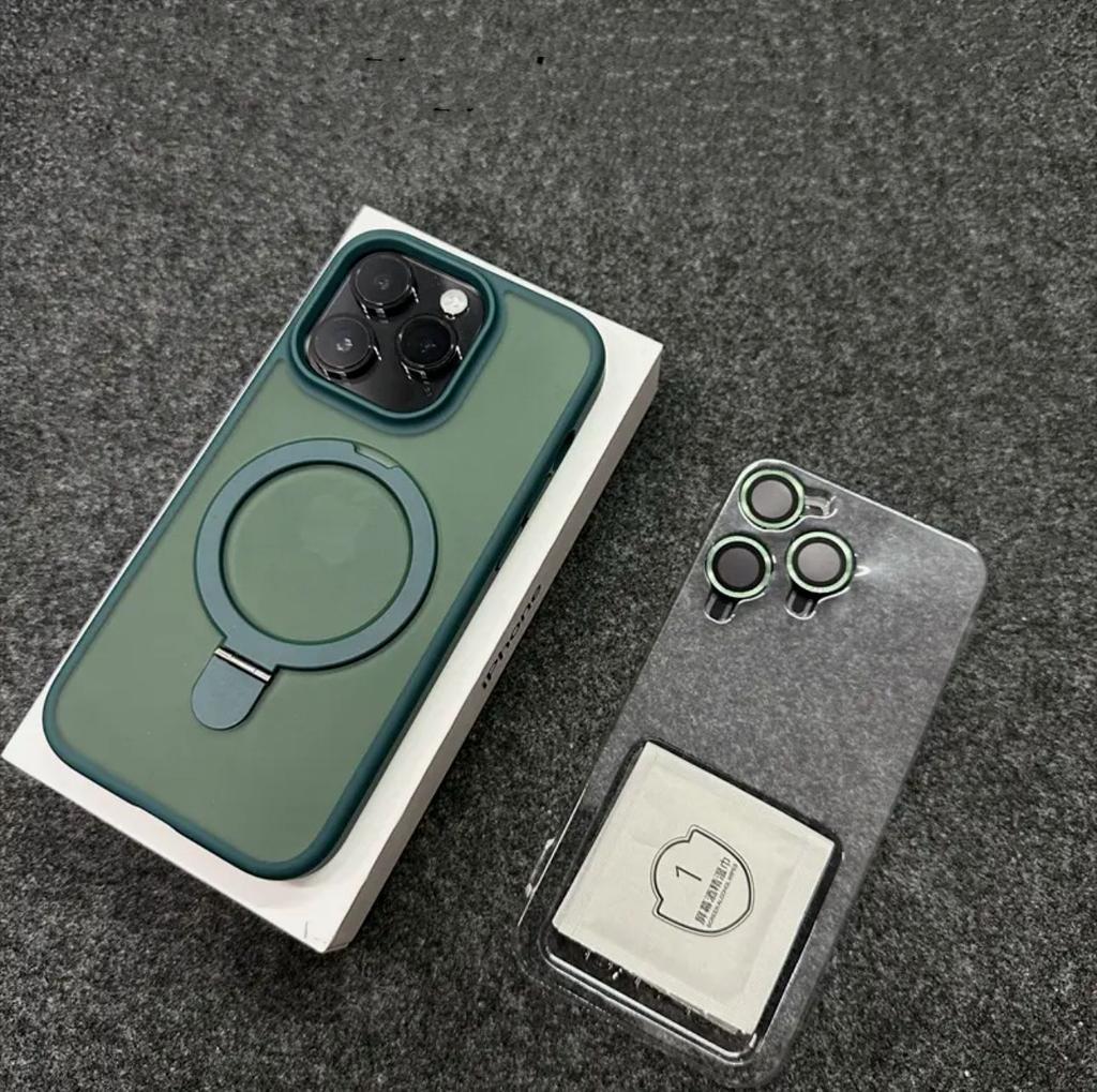 Dla IPhone 16 Pro Magnetyczny Wspornik Podtrzymujący Etui na Telefon dla Apple 16 Pro Folia Ochronna na Obiektyw