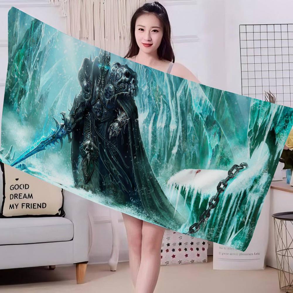 W-World of W-Warcraft Big Microfiber Beach Towels Quick Dry Towel Sand Beach Towels Pool Towel for Travel Swim Pool Yoga