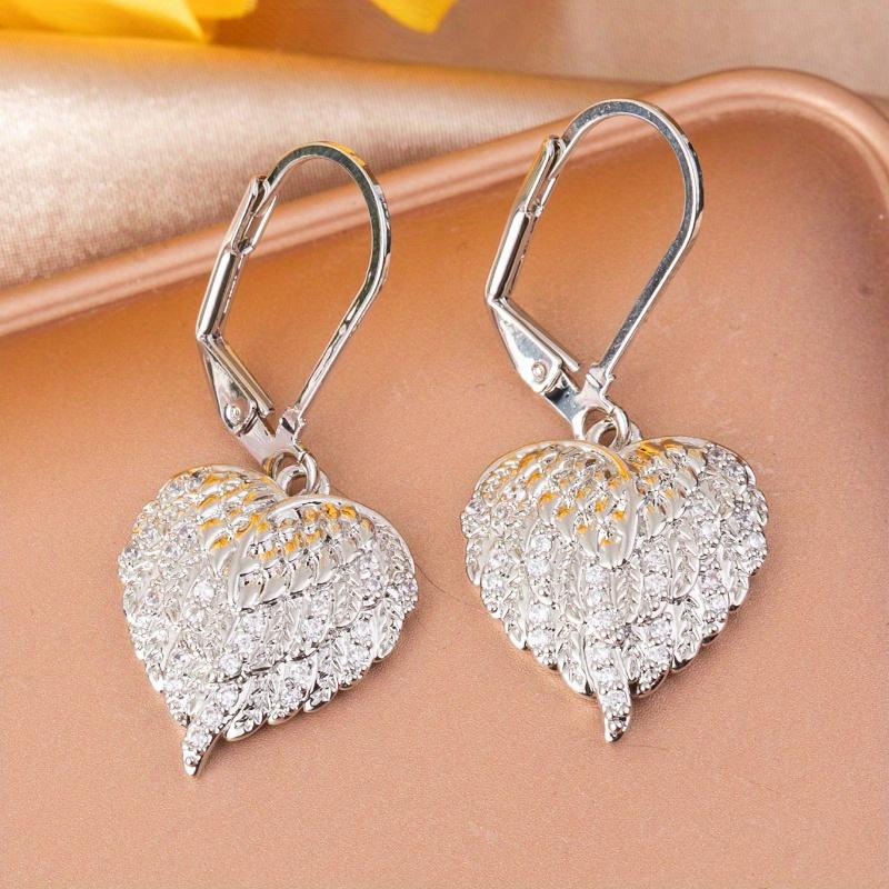 Роскошные Геометрические Элегантные Крылья Ангела Женские Свадебные Помолвочные Вечеринки Ювелирные Аксессуары серебряный