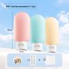 Portable Squeeze-Top Travel Bottles for Shampoo, Shower Gel, and Lotion