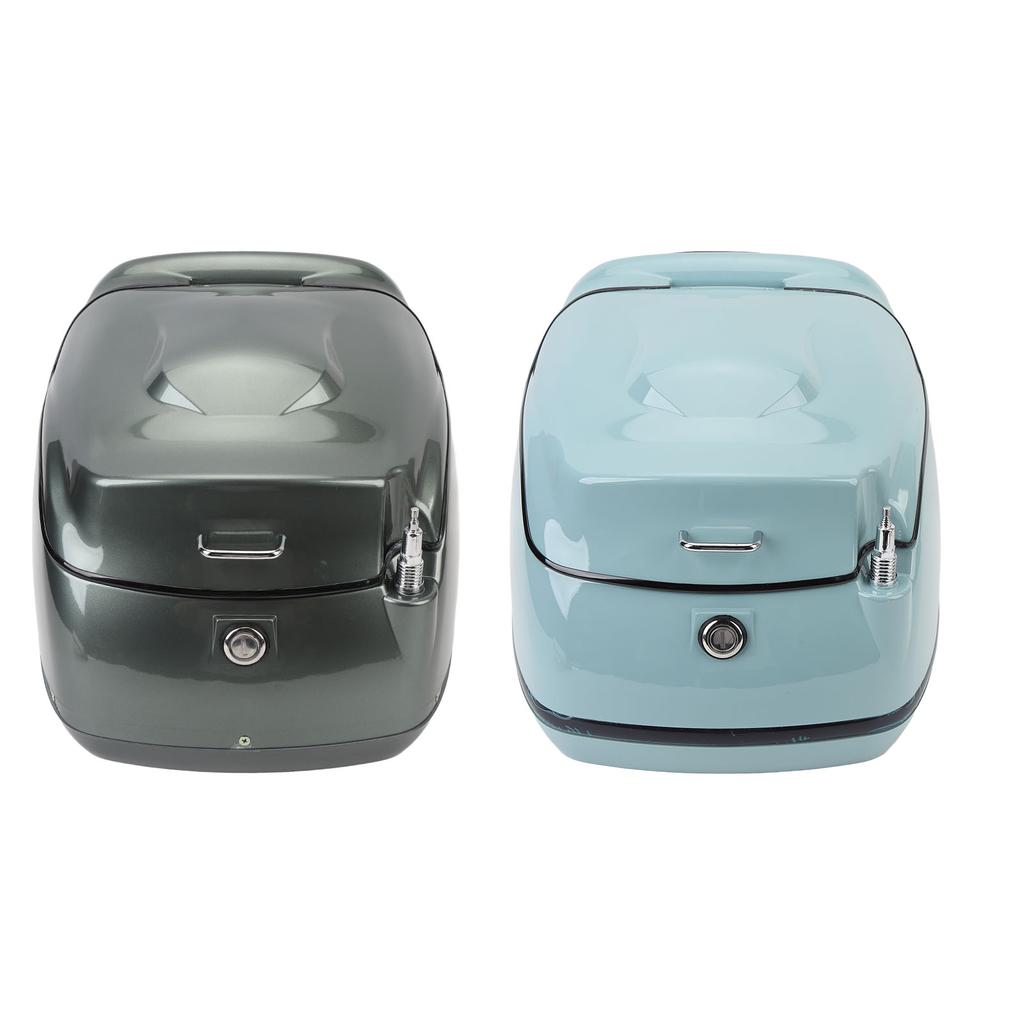 38L Motorcycle Top Box Retro Water Resistant Motorcycle Trunk Luggage Top Case Universal Fit for Ele