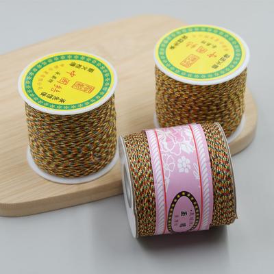 Chengxin Brand Dragon Boat Festival Buddha Beads King Kong Multicolored Thread Plus Gold Diy Material Woven Bracelet Bodhi Five-Color Rope
