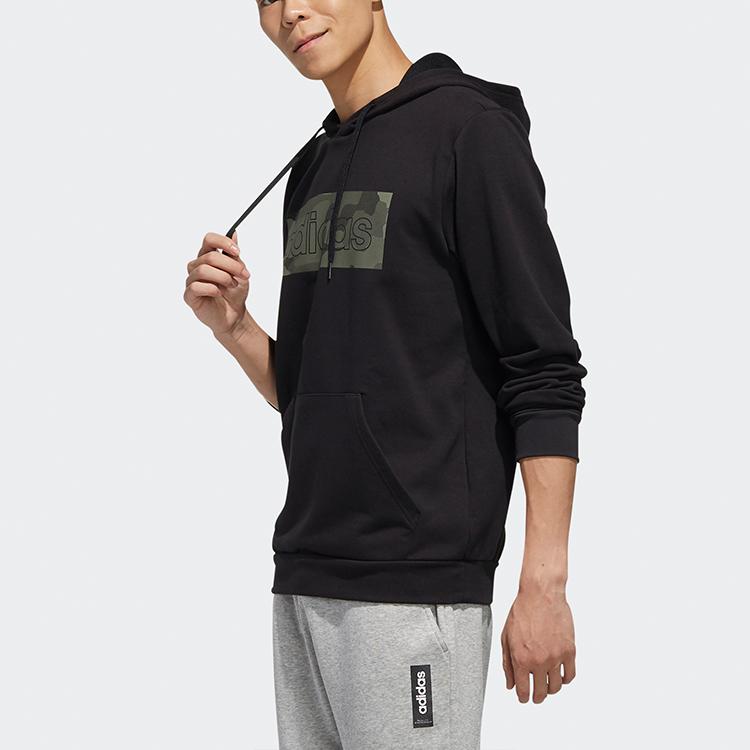 adidas Camouflage Box Hoodie Men Hoodie Black FM6251