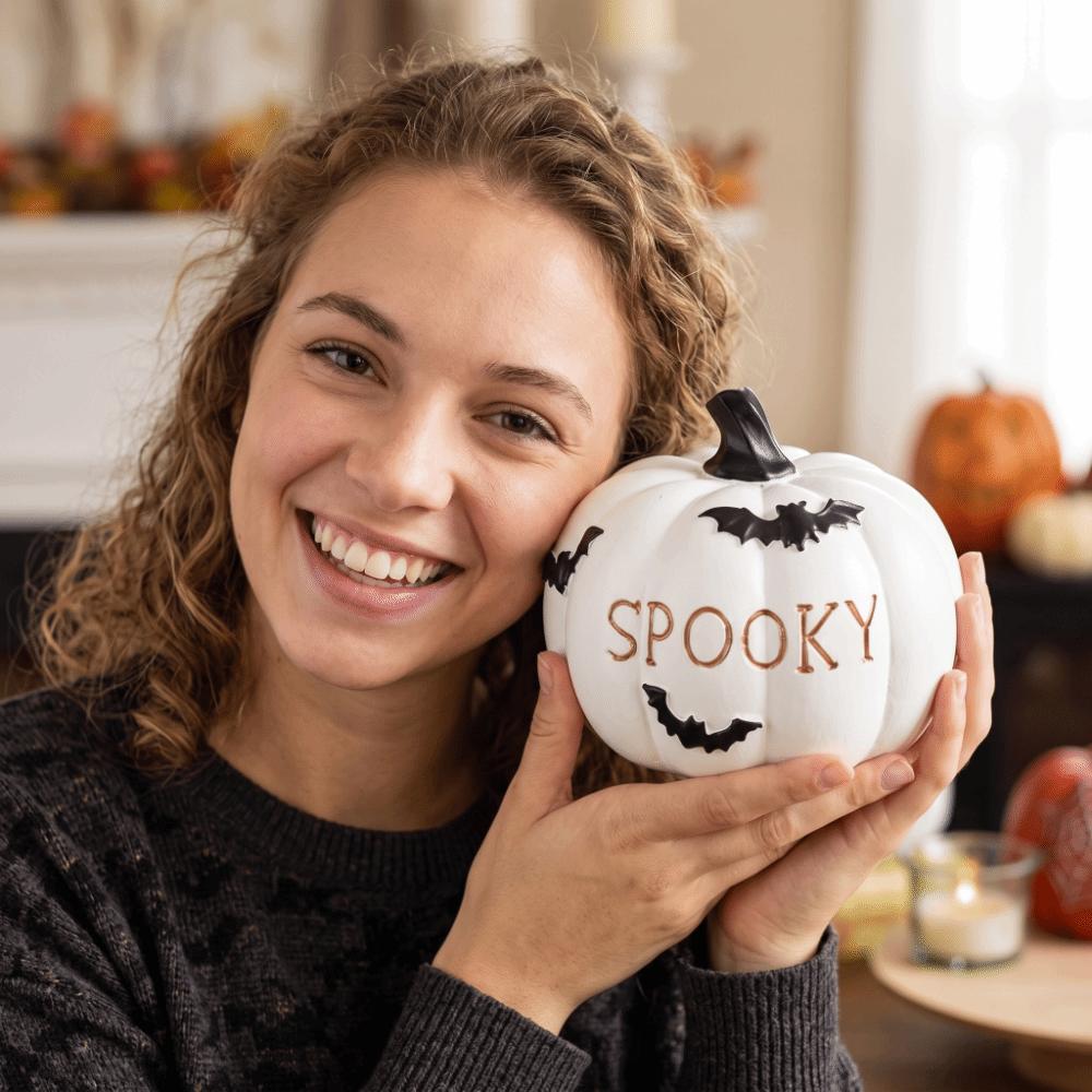 Solid Color Resin Pumpkin Ornament Synthetic Resin Thanksgiving Pumpkin Decor Halloween