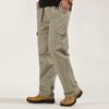 2020 Men's Pure Cotton Straight Leg Casual Pants - Spring/Summer Style, Middle-Aged Plus Size Loose Fit
