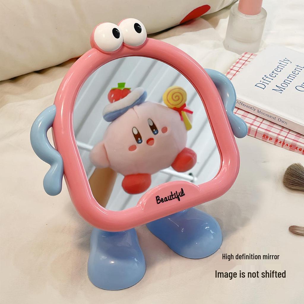 Large Cute Desktop Makeup Mirror - Portable HD Beauty Mirror for Home, Dorm, or Tabletop Use