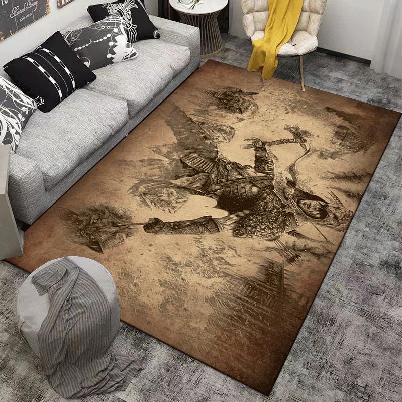 Resident Evil Character Rug, Tribute To Classic Game Suitable for Use As an Anti-slip Game Mat for Living Room and Bedroom Sofas