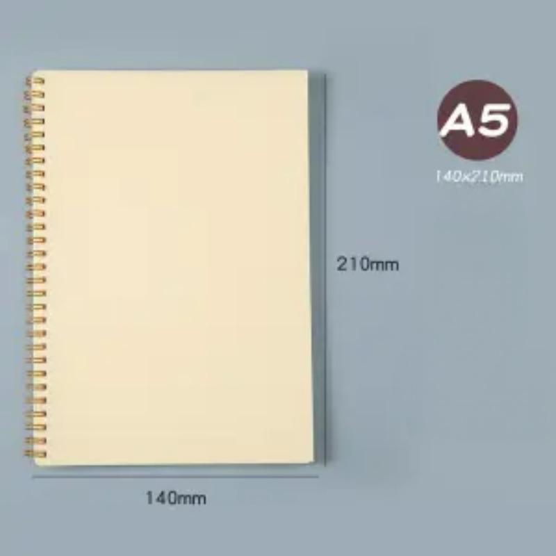 

Блокнот на катушке. Изысканный и простой студенческий утолщенный блокнот для офисных исследований. 210x140mm（A5）