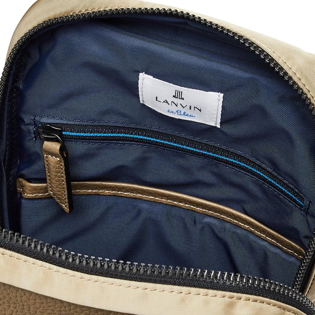 Lanvin en Bleu LVB Carlos Ein-Schulter-Tasche in Beige
