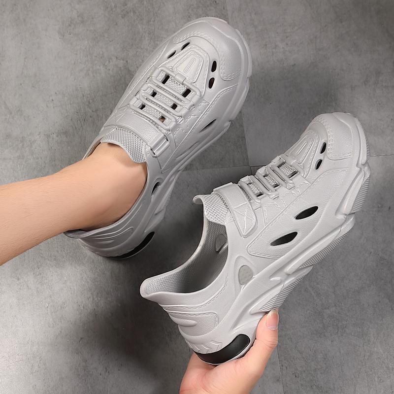 Heren Zomersandalen 2024 Luxe Barefoot PVC Loafers Voor Heren Comfortabele Zachte Strand Aqua Water Casual Outdoor Trekkingschoenen