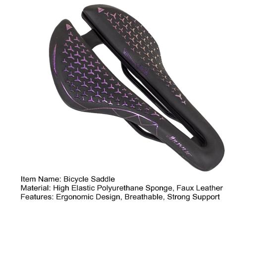 Sedlo duté Prodyšný Ergonomický design Protiskluzová Silná podpora Pohodlná houba na sezení MTB silniční kolo Sedlo pro cyklistiku