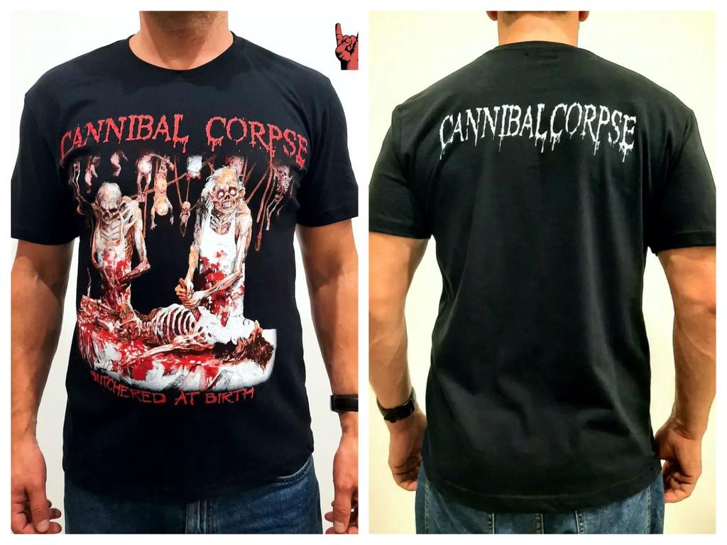 Cannibal Corpse Short-sleeved Printed Crew Neck Retro Cotton T-shirt Summer Breathable Hip Pop T-shirt Top Y2K Hip Pop Unisex