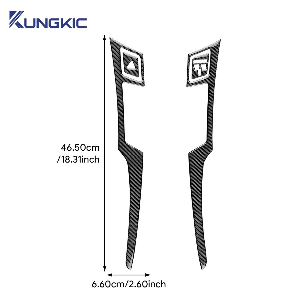 Für Toyota Yaris 2006 2007 2008 2009 2010 2011 Echter Weicher Carbonfaser-Aufkleber LHD Auto Mittelkonsole CD AC Knopf Zubehör